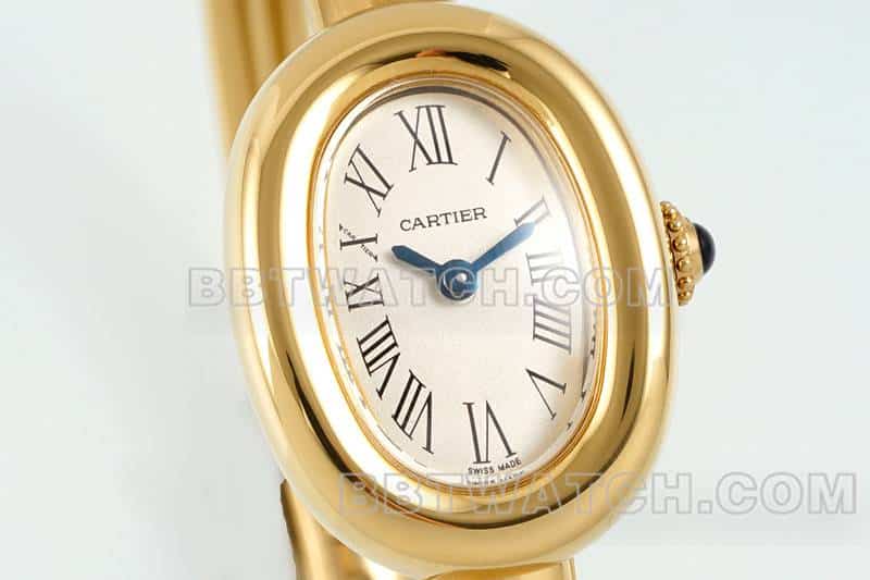 AF FactoryCartier bathtub 1:1super cloneyellow goldWGBA0018front live photo
