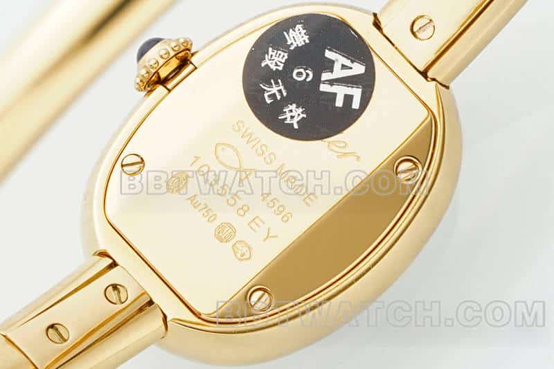 AF FactoryCartier bathtub 1:1super cloneyellow goldWGBA0018caseback live photo