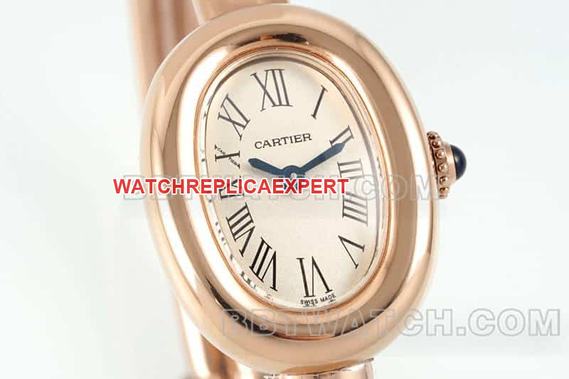 AF FactoryCartier bathtub super clonerose goldWGBA0019front live photo