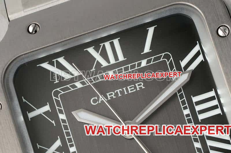 AF FactoryCartier Santos 1:1top-tier gray plate WSSA0037front live photo