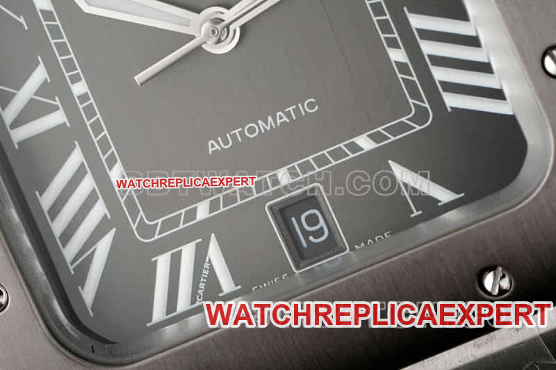 AF FactoryCartier Santos 1:1top-tier gray plate WSSA0037front live photo