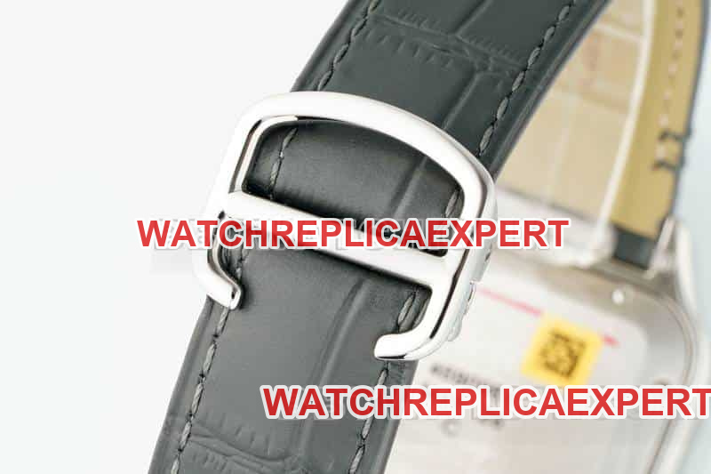 AF FactoryCartier Santos top-tier 1:1high-quality gray plate leather strap model WSSA0037braceletlive photos