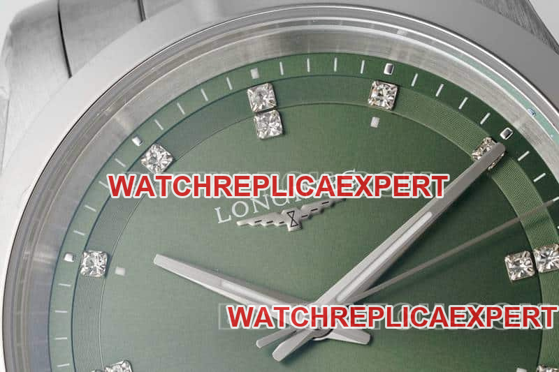 AF FactoryLongines Concast stop-tier replica34mmgreen dialL3.430.4.07.6front live photo