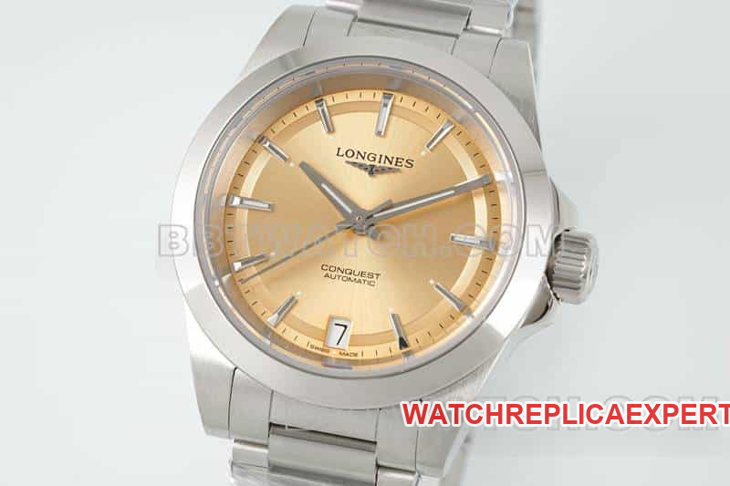 AF FactoryLongines Concas 1:1super gold plate L3.430.4.62.6front live photo