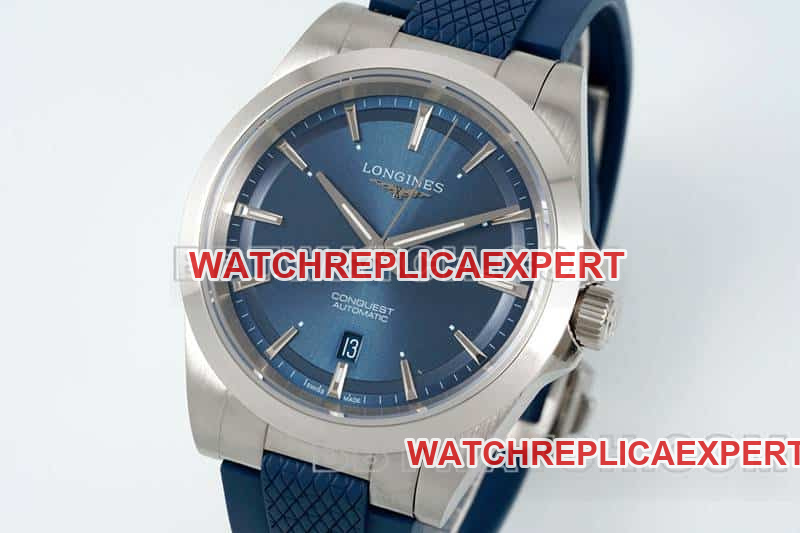 AF FactoryLongines Concas 1:1super cloneblue dial rubber model L3.830.4.92.9front live photo