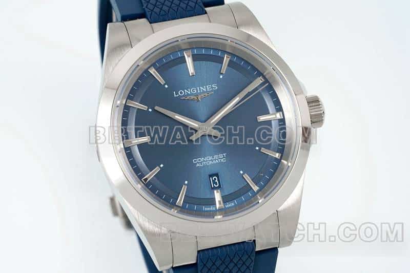 AF FactoryLongines Concas 1:1super cloneblue dial rubber model L3.830.4.92.9front live photo