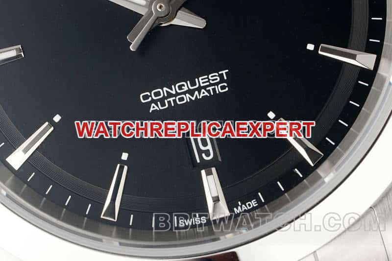 AF FactoryLongines Concas 1:1top-tier replicablack dial rubber model L3.830.4.52.9front live photo