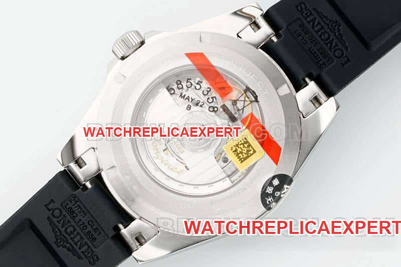 AF FactoryLongines Concas 1:1top-tier replicablack dial rubber model L3.830.4.52.9caseback live photo