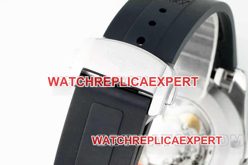 AF FactoryLongines Concas 1:1top-tier replicablack dial rubber model L3.830.4.52.9braceletlive photos