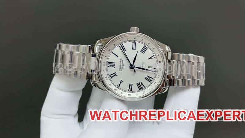 TW factory Longines watchmaking traditional top-tier replicasilver dialsteel bracelet model front live photo