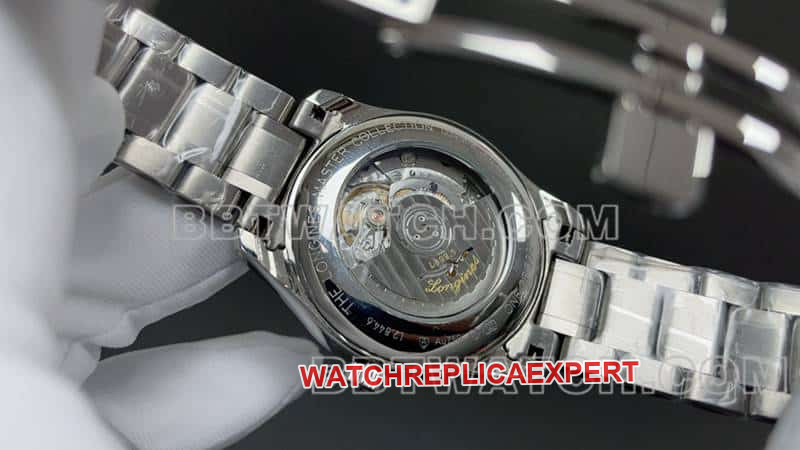 TW factory Longines watchmaking traditional top-tier replicasilver dialsteel bracelet caseback live photo