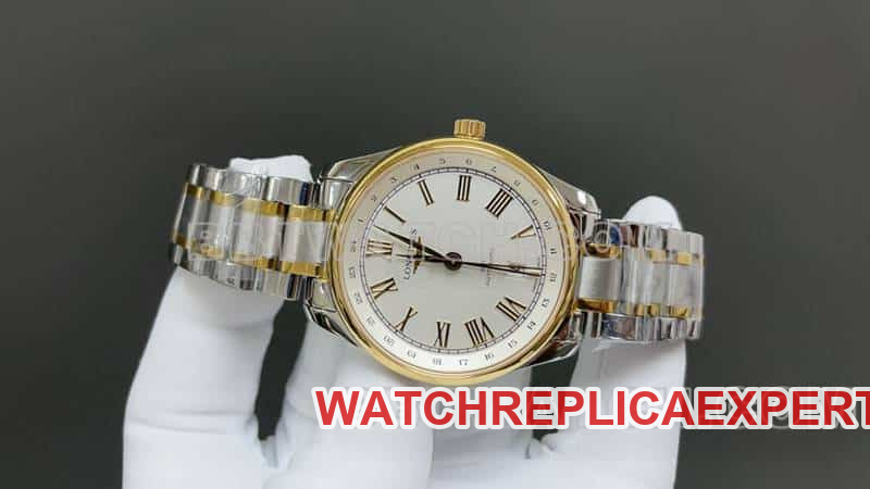 TW factory Longines watchmaking tradition 1:1super clonesilver dial gold steel braceletL2.844.6.71.2front live photo