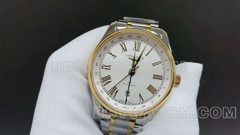 TW factory Longines watchmaking tradition 1:1super clonesilver dial gold steel braceletL2.844.6.71.2front live photo