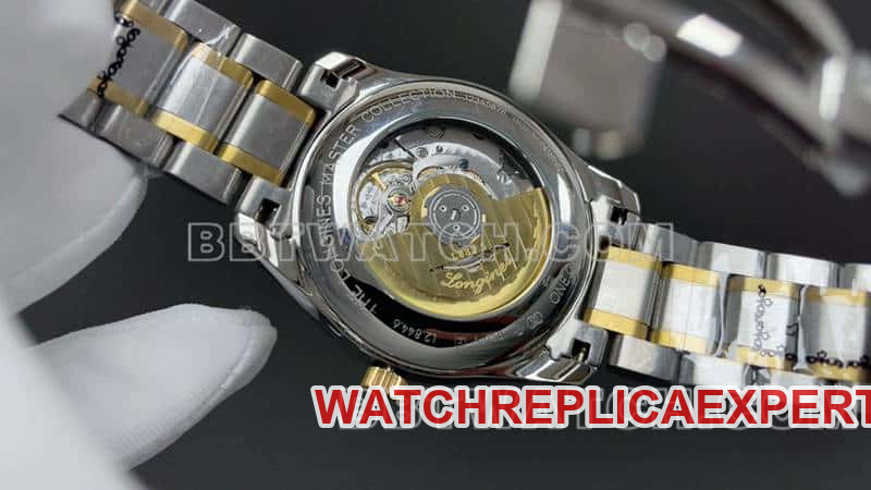 TW factory Longines watchmaking tradition 1:1super clonesilver dial gold steel braceletL2.844.6.71.2caseback live photo