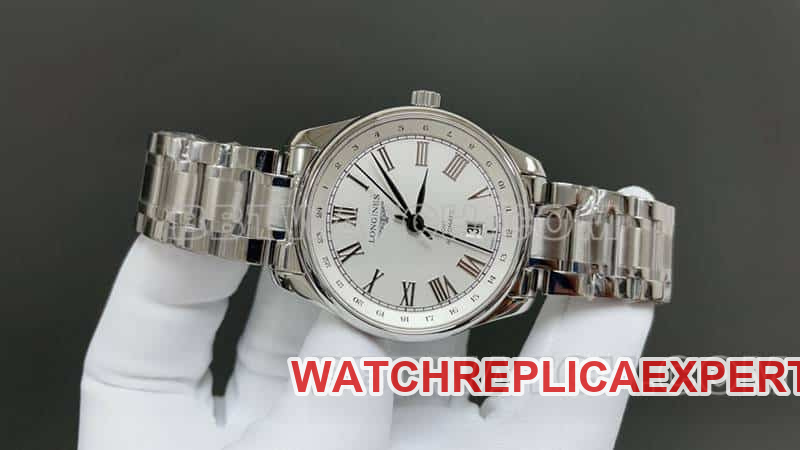TW factory Longines watchmaking tradition super clonesilver dial black time scale steel bracelet model front live photo