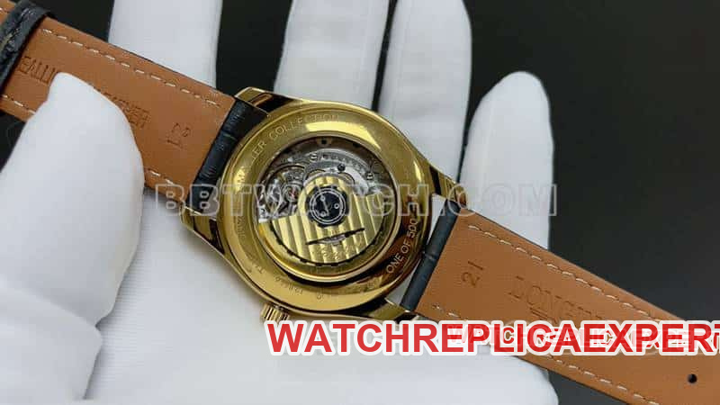 TW factory Longines watchmaking traditional top-tier 1:1super clonesilver dialyellow goldL2.844.6.71.2caseback live photo