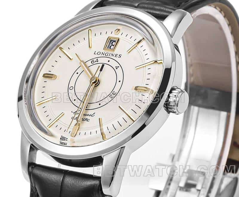 AD factory Longines classic replica1:1super cloneguilloché dialleather strap model L1.648.4.78.2front live photo