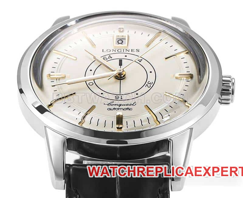 AD factory Longines classic replica1:1super cloneguilloché dialleather strap model L1.648.4.78.2front live photo