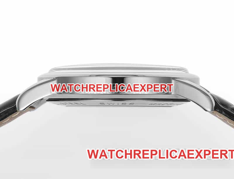 AD factory Longines classic replicasuper carbon black dialleather strap model L1.648.4.62.2side live photo