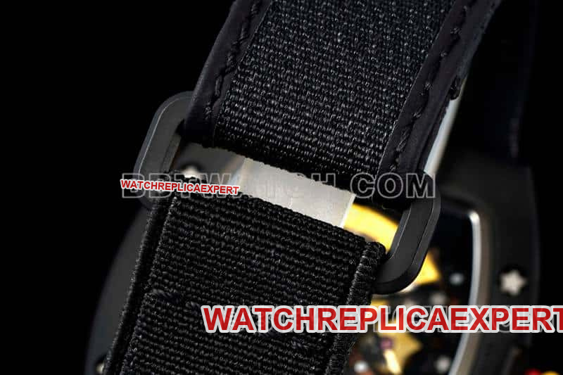 Richard Mille men's top-tier 1:1high-quality smiley tourbillon black shell black leather strap model RM 88braceletlive photos