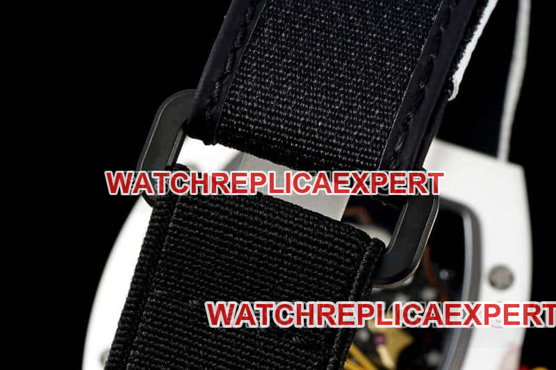 Richard Mille Men's Top Smiley Tourbillon White Case White Belt Model RM 88 Strap Actual Picture