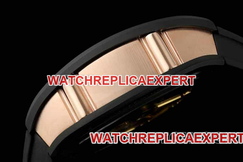 Richard Mille men's smiley tourbillon black shell black rubber RM 88side live photo