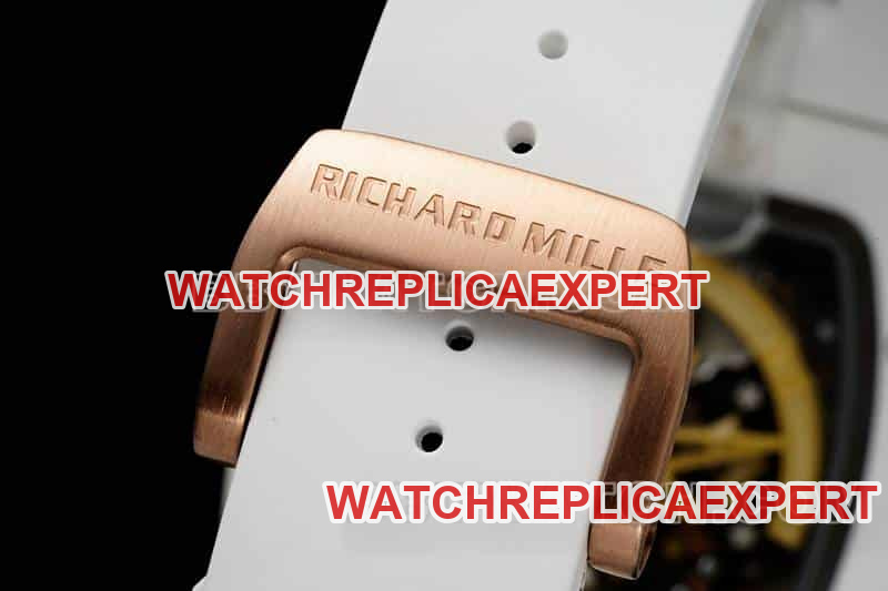Richard Mille men's top-tier smiley tourbillon white shell white rubber model RM 88braceletlive photos