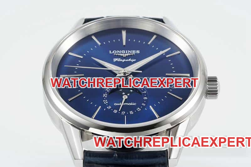 APS factory Longines classic replicasuper cloneblue dialmoon phaseL4.815.4.92.2front live photo