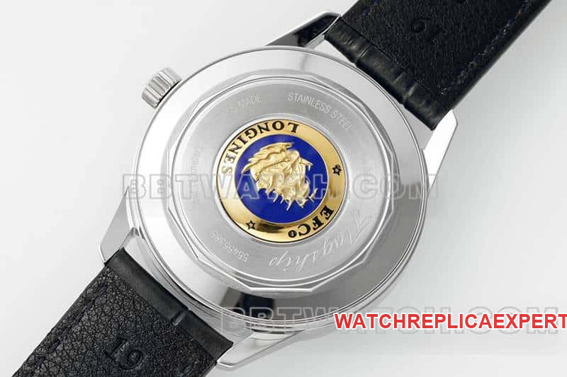 APS factory Longines classic replica1:1top-tier red disk moon phaseleather strap caseback live photo