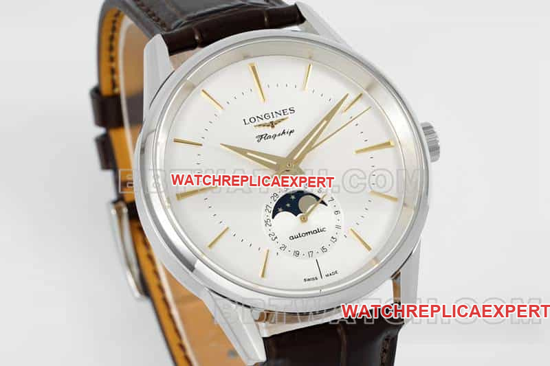 APS factory Longines classic replicatop-tier 1:1high-quality replicaguilloché dialmoon phaseL4.815.4.78.2front live photo