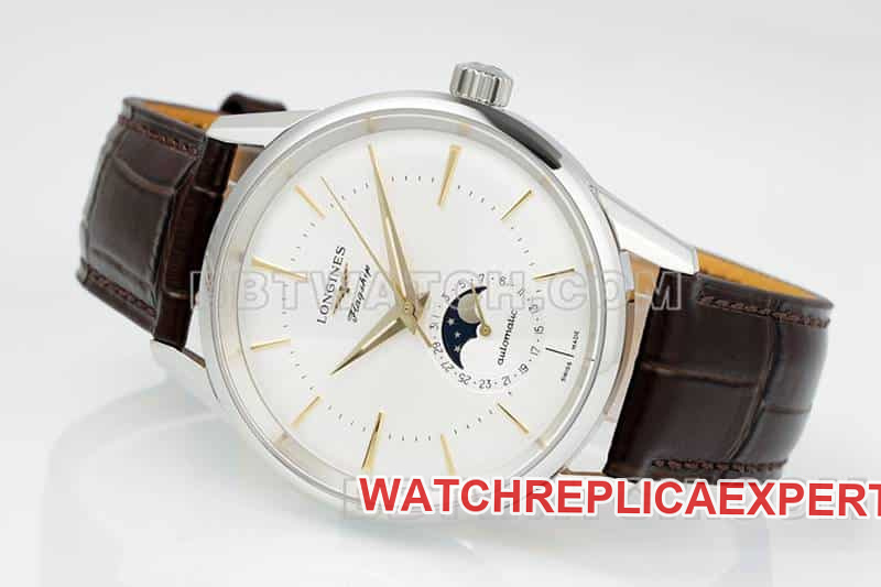 APS factory Longines classic replicatop-tier 1:1high-quality replicaguilloché dialmoon phaseL4.815.4.78.2front live photo