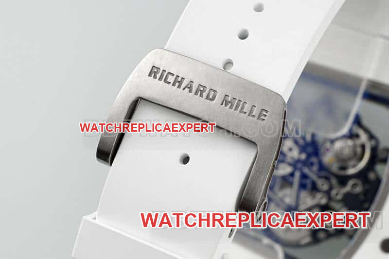 APS factory Richard Mille men's top-tier white rubber model RM 61-01braceletlive photos