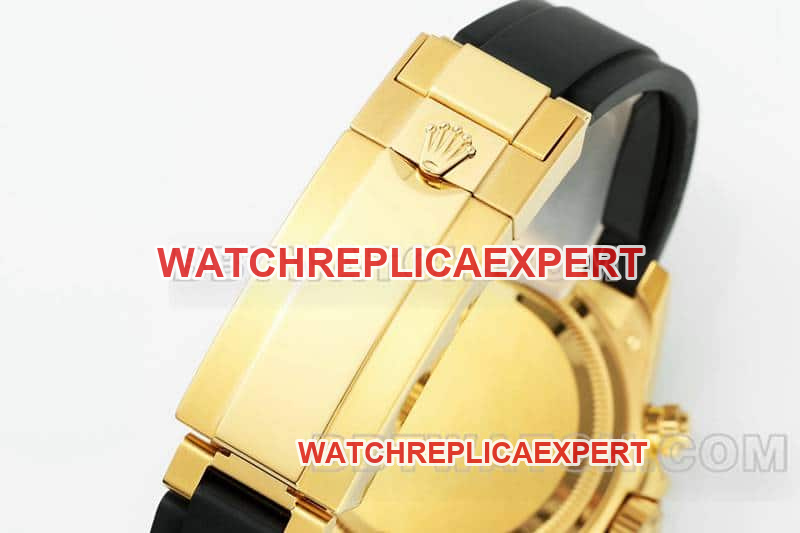 APS factory RolexDaytona1:1super cloneblue dialyellow gold shell rubber model 126518braceletlive photos