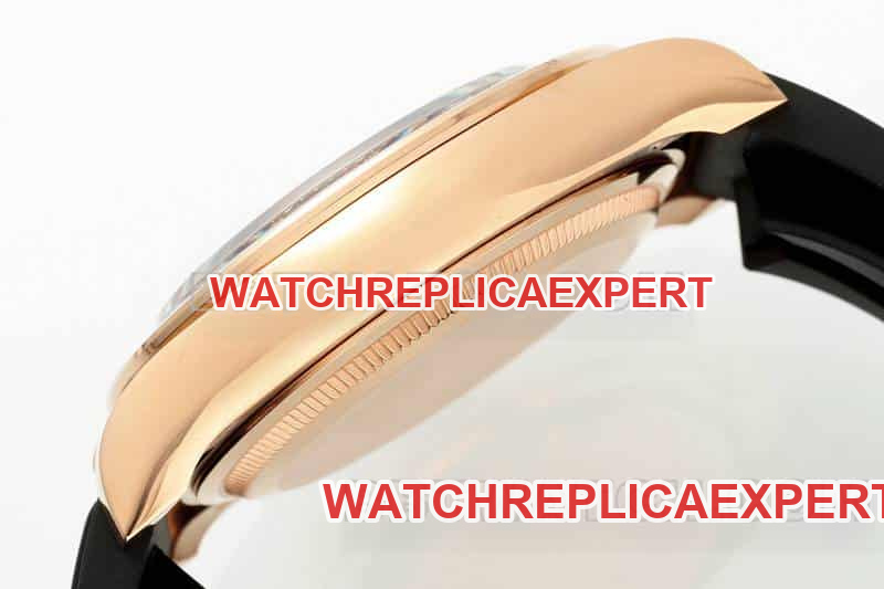APS factory Rolex Daytona brown disc rose gold rubber model 116515side live photo