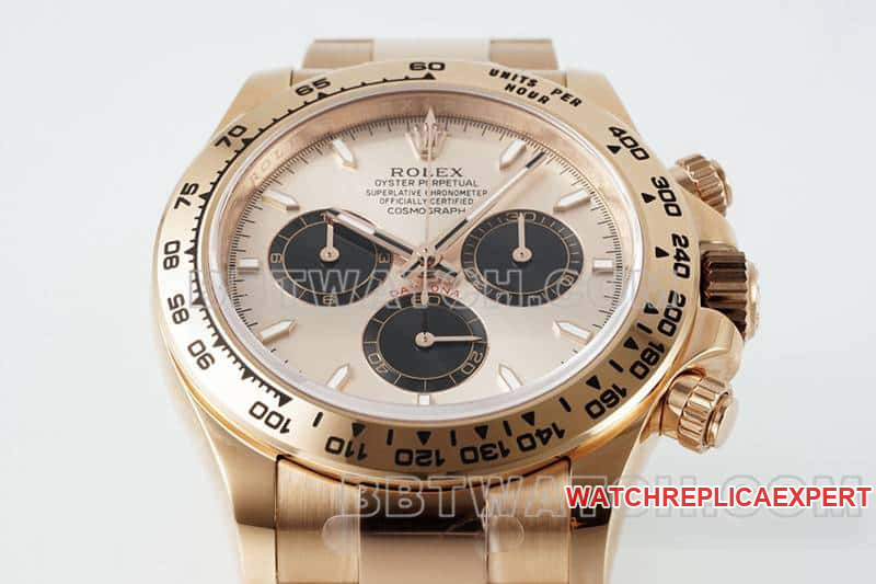 APS factory Rolex Daytonatop-tier 1:1high-quality pink disc rose goldsteel bracelet model 116505front live photo