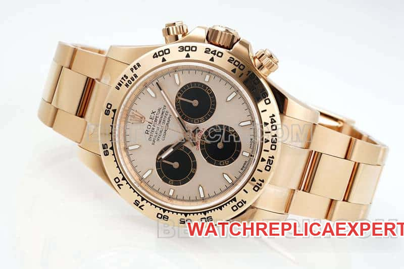 APS factory Rolex Daytonatop-tier 1:1high-quality pink disc rose goldsteel bracelet model 116505front live photo