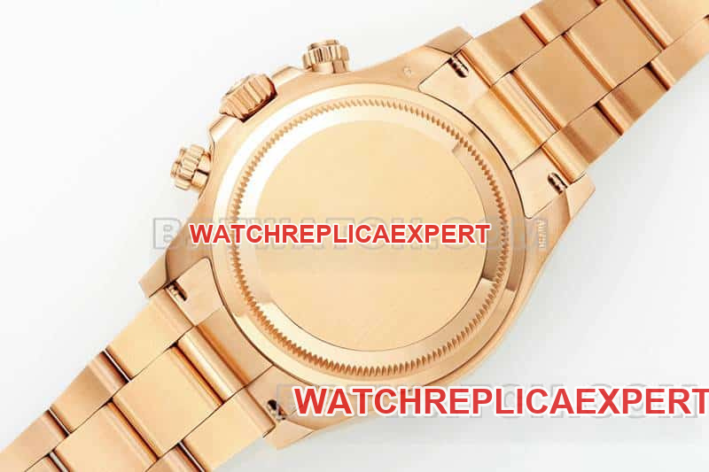 APS factory Rolex Daytonatop-tier 1:1high-quality pink disc rose goldsteel bracelet model 116505caseback live photo
