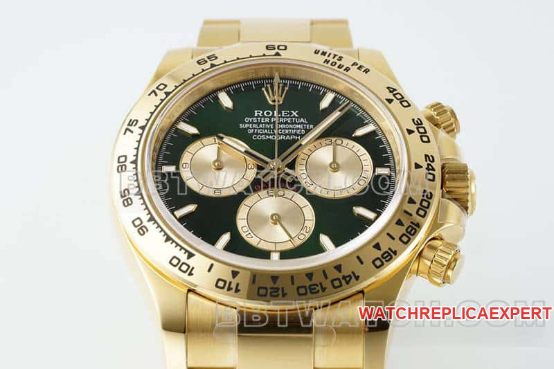 APS factory Rolex Daytonatop-tier 1:1super clonegreen dialsteel bracelet model 126508front live photo