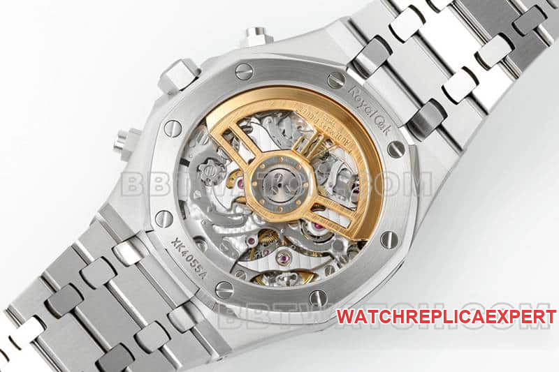 APS factoryAudemars PiguetRoyal Oaksuper cloneblack dialchronograph26240caseback live photo