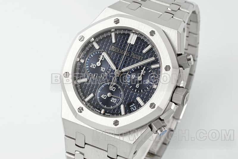 APS Factory AP Royal Oak top blue dial chronograph 26240 studio photo