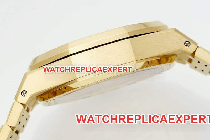 APS factory Audemars PiguetRoyal Oaktop-tier gold plate chronograph frost gold 26240side live photo
