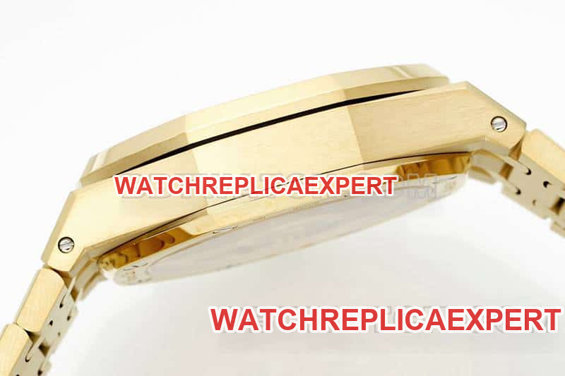 APS factory Audemars PiguetRoyal Oak1:1super smoked gold plate chronograph26240side live photo