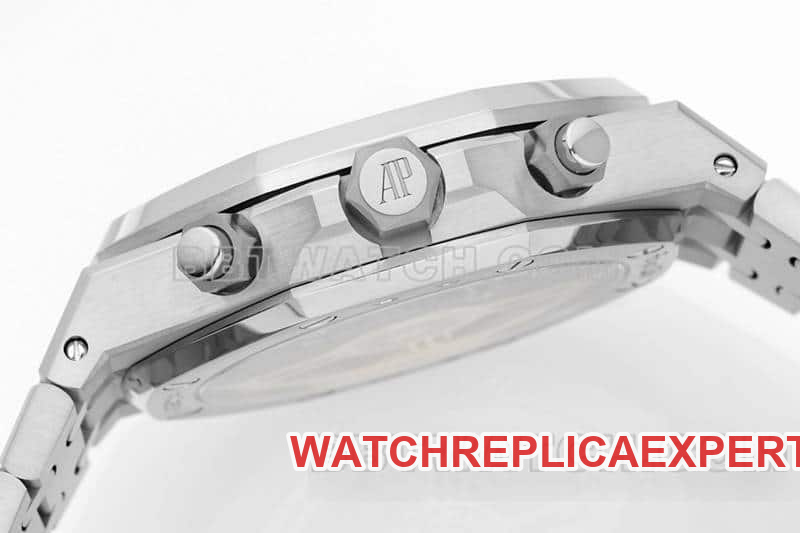 APS factory Audemars PiguetRoyal Oaktop-tier 1:1high-quality purple plate chronograph26240side live photo