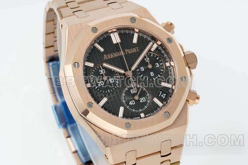 APS factory Audemars PiguetRoyal Oak1:1super ink green dialrose gold26240front live photo