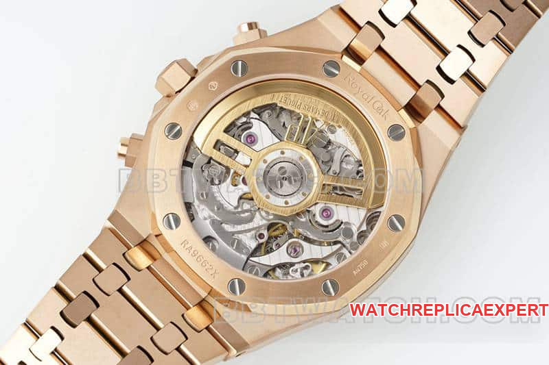 APS factory Audemars PiguetRoyal Oak1:1super ink green dialrose gold26240caseback live photo