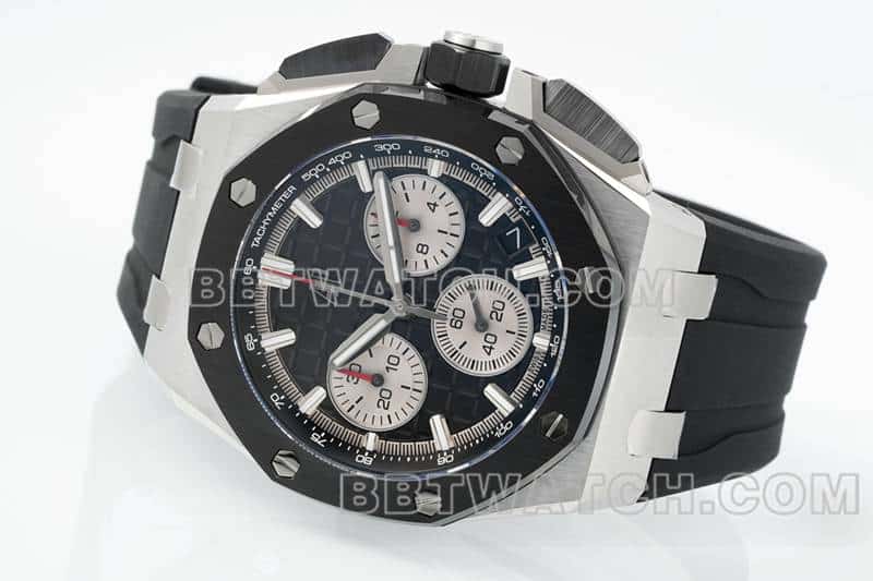 APS factory Audemars PiguetRoyal Oak offshore type 1:1top-tier replicablack dial26420front live photo