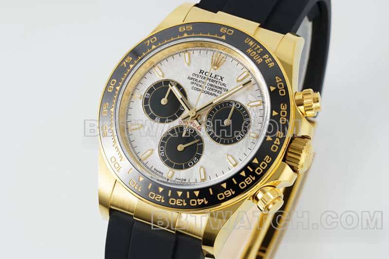 APS factory RolexDaytonatop-tier 1:1super meteorite plateyellow gold126518front live photo