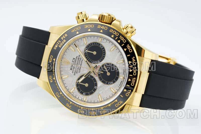 APS factory RolexDaytonatop-tier 1:1super meteorite plateyellow gold126518front live photo