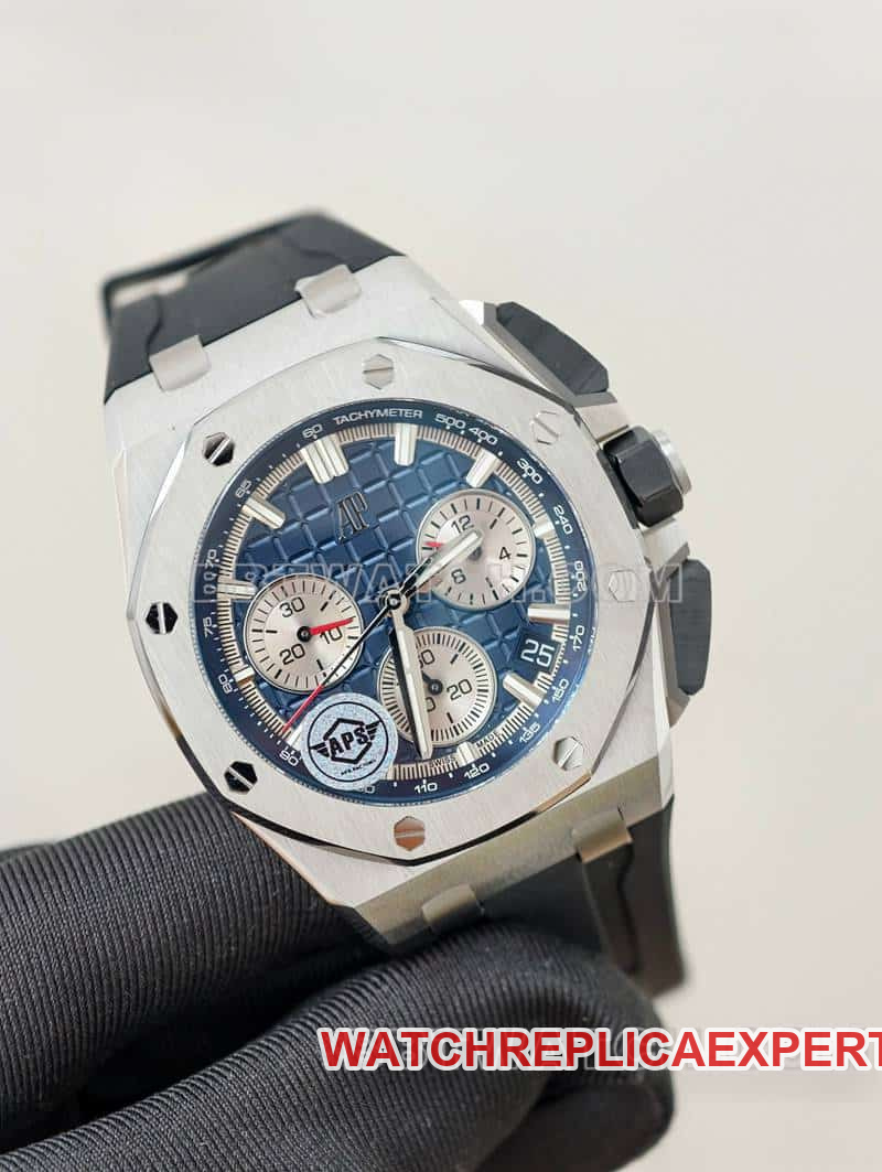 APS factory Audemars PiguetRoyal Oak offshore type 1:1super cloneblue dial26420front live photo