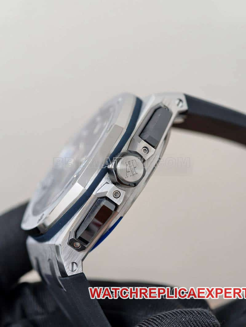 APS factory Audemars PiguetRoyal Oak offshore type 1:1super cloneblue dial26420side live photo